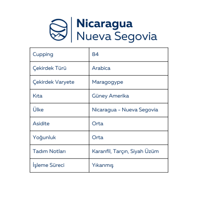 Nicaragua Nueva Segovia Single Origin - Yöresel Kahve (250gr) - 2